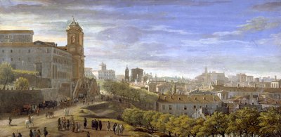 Trinità dei Monti, Rome by Gaspar van Wittel
